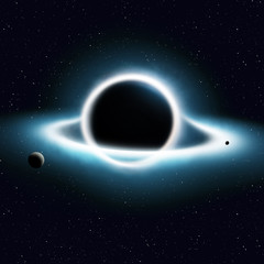 imaginary black hole in dark space