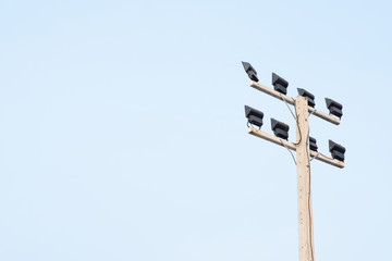 stadium lights and sky background