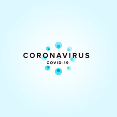 Coronavirus, isolated vector icon for infographics, news and posters, closeup flat-drawn image of COVID-19, virus from Wuhan that caused an epidemic around the world.