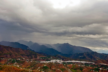 Historic old town of Frigiliana, near Nerja, Costa del Sol, Andalusia, Southern Spain