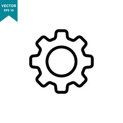 gear icon vector logo template, setting icon 