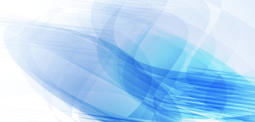 Abstract Line art. Blue shiny wave with lines business on blue background. 