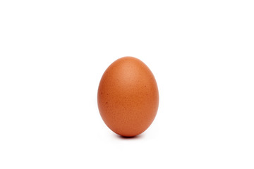 hen's egg isolated on white background