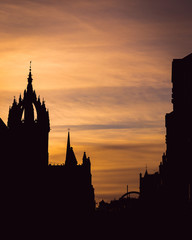 Fototapeta premium Edinburgh Sunset