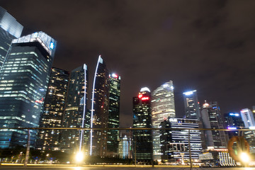 Fototapeta na wymiar singapore night photography cityview nightview 