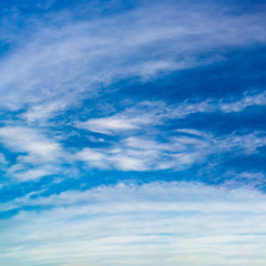 Fantastic clouds against blue sky