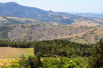 Typische Landschaft in der toskanischen Crete Senesi