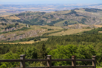 Toskanaische Landschaft in der Crete Senesi