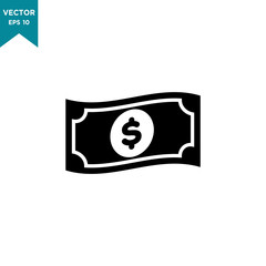 money vector icon in trendy flat style 