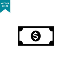 money vector icon in trendy flat style 