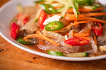 Delicious food made of jellyfish