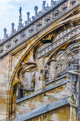 Details vom Dach des Mailänder Dom