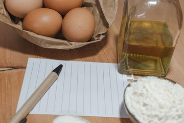 Mesa con ingredientes 