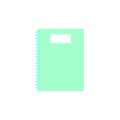 The keel pattern blue notebook