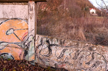 Mauerreste der ehemaligen innerdeutschen Grenze