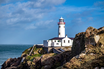 Fanad Head Lighthouse in County Donegal, Republic of Ireland