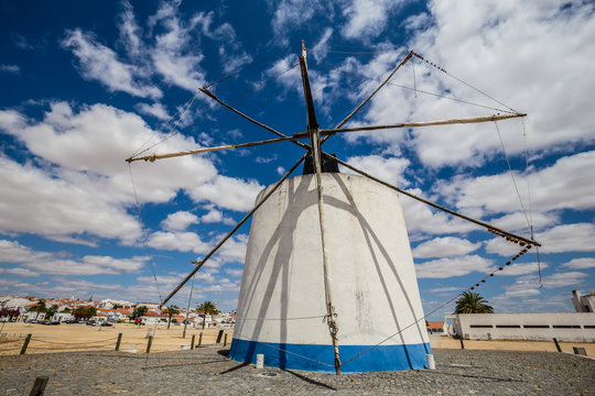 Windmill In Castro Verde, Alentejo, Portugal