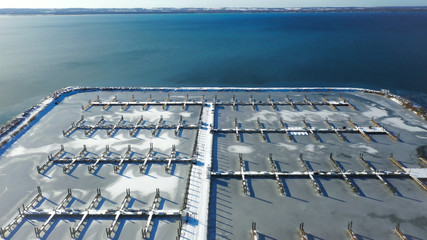 frozen marina