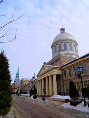 Fototapeta na wymiar North America, Canada, Province of Quebec, city of Montreal, Bonsecours Market