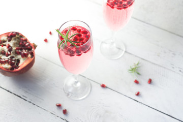 Pomegranate Mimosa Cocktail