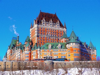 Fototapeta premium North America, Canada, Province of Quebec, Quebec City, Frontenac castle