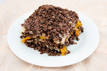 Steamed rice flour with red bean for Korean rice cake