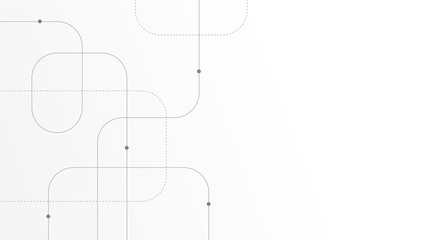 Abstract geometric Circuit connect lines and dots.Simple technology graphic background.Illustration Vector design Network technology and Connection concept.