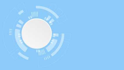 Obraz premium Abstract Digital Technology Cycle background.Business growth transformation Successful financial.