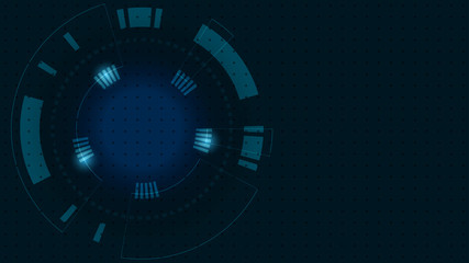 Abstract Digital Technology Cycle background.Business growth transformation Successful financial.