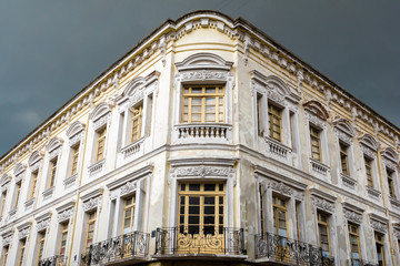 The historical center of Quito, founded in the 16th century on the ruins of an Inca city, Ecuador