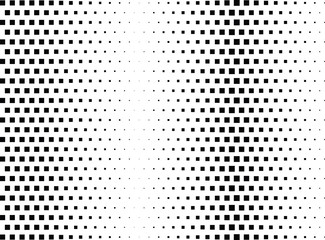 Abstract halftone dotted background. Monochrome pattern with square.  Vector modern futuristic texture for posters, sites, cover, business cards, postcards, interior design, labels and stickers.