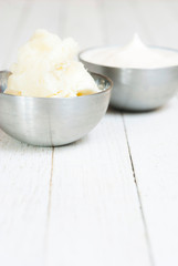 Shea butter and cream