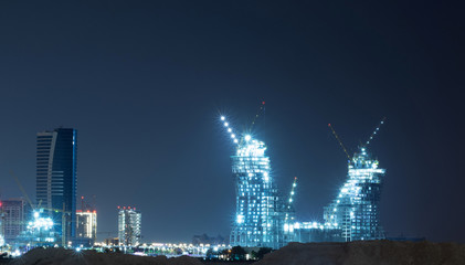 Lusail - a planned city under construction in the municipality of Umm Salal, Qatar