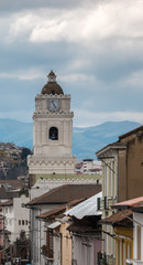 The historical center of Quito, founded in the 16th century on the ruins of an Inca city, Ecuador
