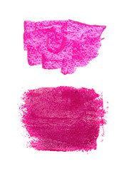 Pink ink background painted by brush.