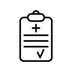 medical report icon vector