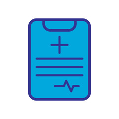 Obraz premium medical report icon vector