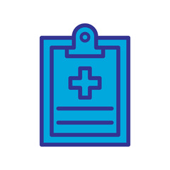 Fototapeta premium medical report icon vector