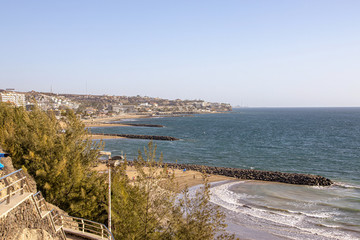 sunny landscape with the beach del Ingles on the Spanish Canary Island Gran Canaria