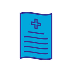 Obraz premium medical recipe icon vector