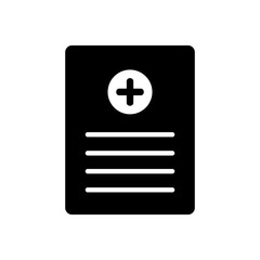 medical recipe icon vector