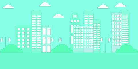 vector illustration of city