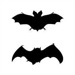Bat vector icon on white background
