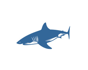 Shark logo vector design template, Silhouette Shark logo, Illustration