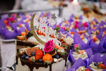 candy bar in a restaurant