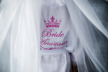 inscription bride on the back