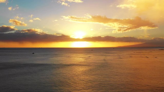A Hawaiian sunset that should be seen by everyone to give them the motivation to travel to the most peaceful, tropical locations.