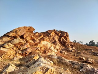 rocks and blue sky
