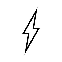lightning bolt icon vector template
