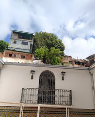 View from old house to the petare slums